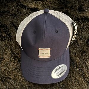 Ping Men's Cap in Navy and White